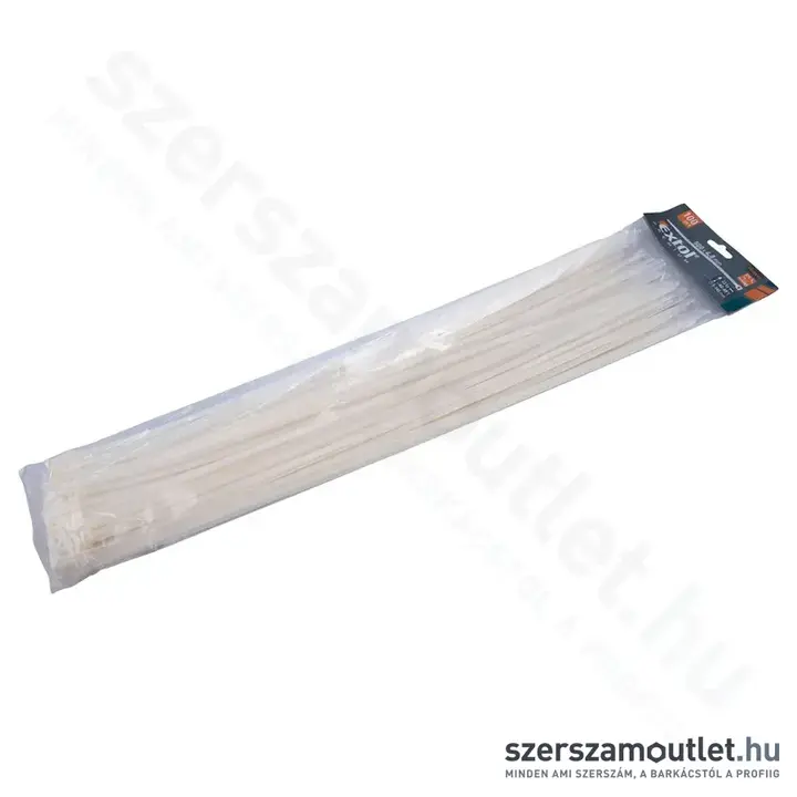 EXTOL Kábelkötegelő, fehér 4,8x500mm (100db)