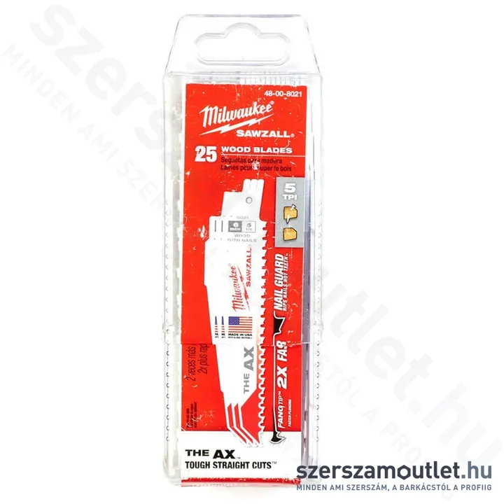 MILWAUKEE HEAVY DUTY orrfűrészlap szöges fához 150/5/3,2mm (25db) (48008021)