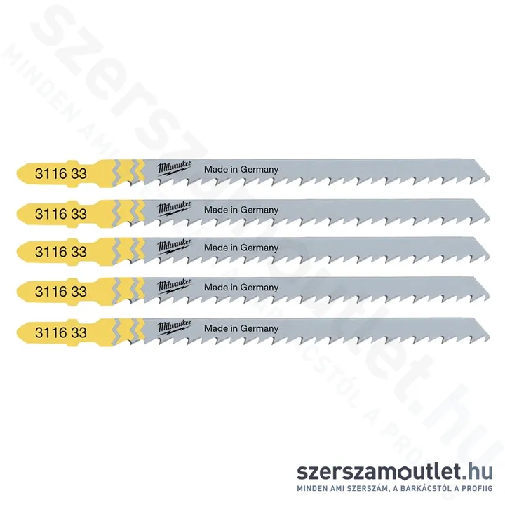 MILWAUKEE T 344 D Gyorsvágó fűrészlap 105x4mm (5db) (4932311633)