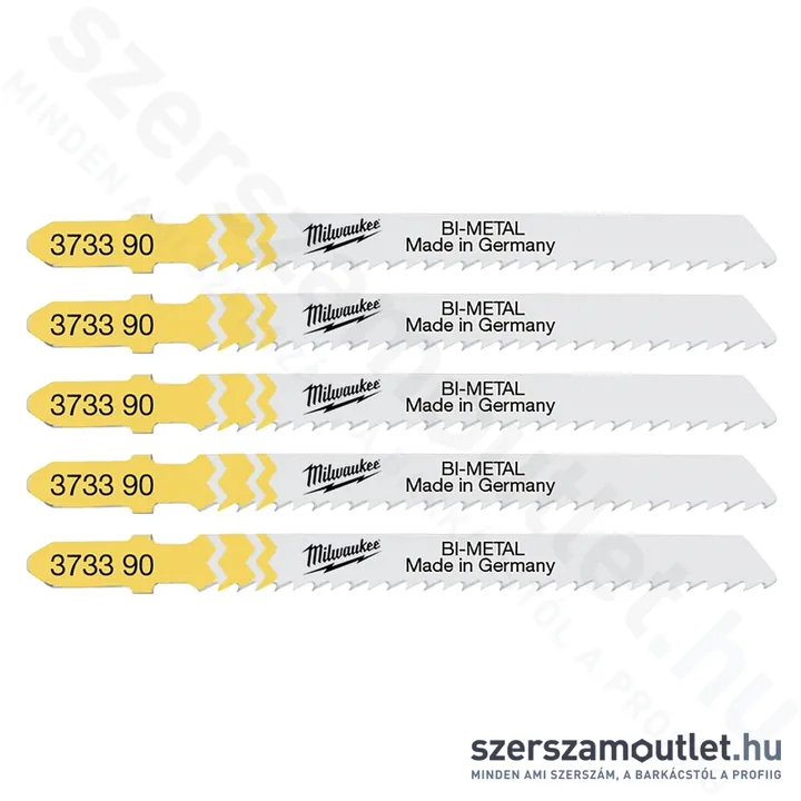 MILWAUKEE T 101 BF Tiszta és forgács nélkül vágó szúrófűrészlap Bi 75x2,5mm (5db) (4932373390)