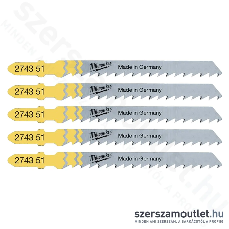 MILWAUKEE T 101 D Tiszta és forgács nélkül vágó fűrészlap 75x4mm (5db) (4932274351)