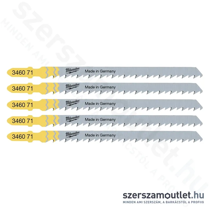 MILWAUKEE T 301 DL Tiszta és forgács nélkül vágó fűrészlap 105x4mm (5db) (4932346071)