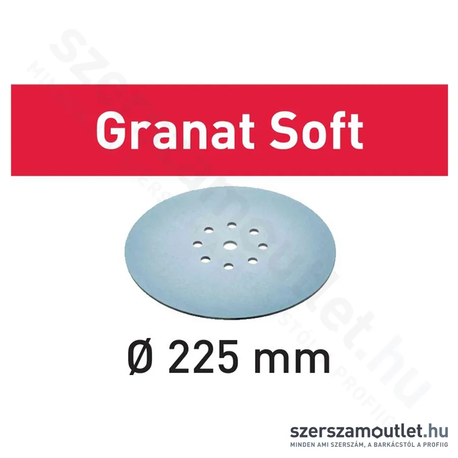 FESTOOL Csiszolópapír(szivacs) STF D225 P100 GR S Granat Soft, 1db