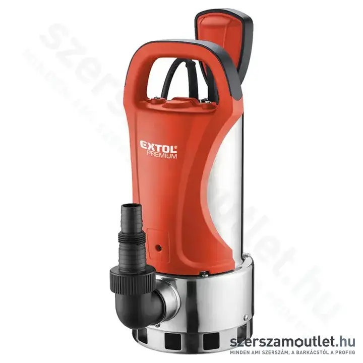 EXTOL Szennyvíz búvárszivattyú úszókapcsolóval, 1100W, INOX ház, 18.5m3/ó, 0.8bar