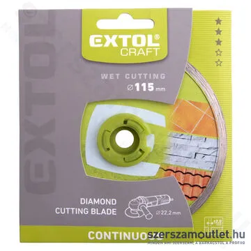 EXTOL Gyémánttárcsa csempevágáshoz (sima) 115x2,0x22,2mm