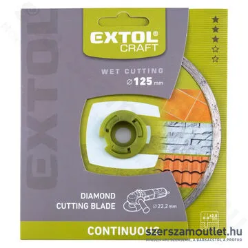 EXTOL Gyémánttárcsa csempevágáshoz (sima) 125x2,2x22,2mm