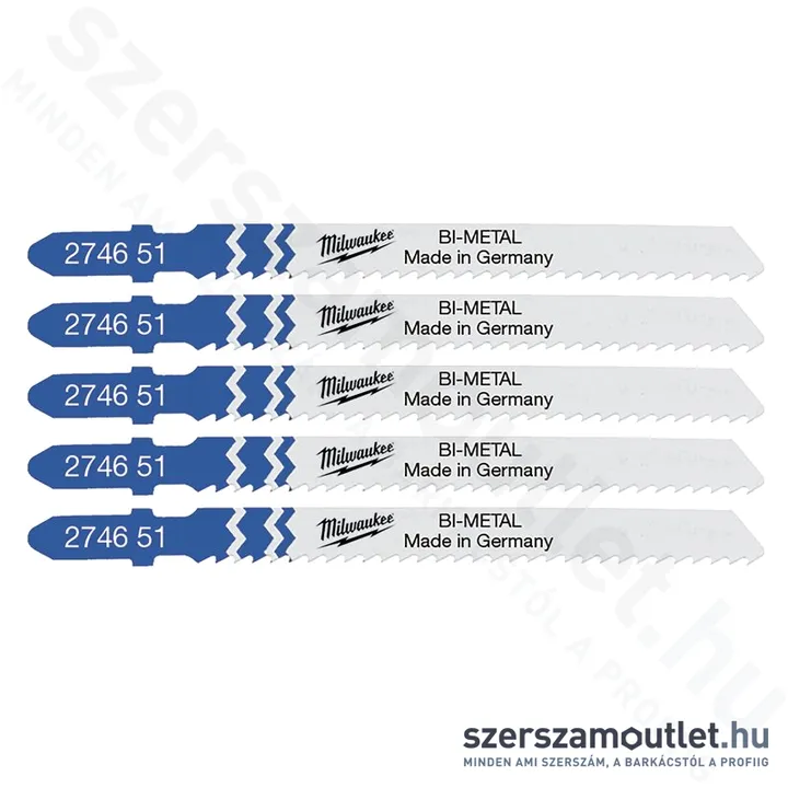 MILWAUKEE T 101 A Szúrófűrészlap 75x2,5mm (5db) (4932274651)