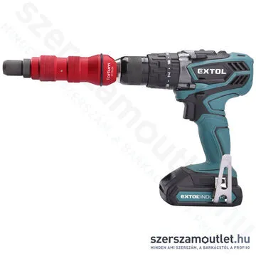FORTUM Adapter készlet szegecsanyahúzó, fúrógépbe fogható 1/4