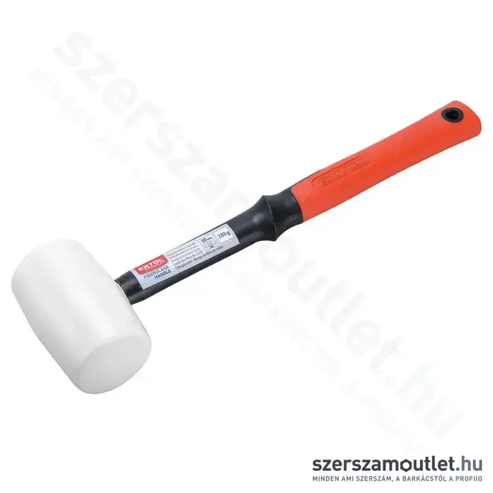 EXTOL Gumikalapács üvegszálas nyéllel 50mm/0,28kg