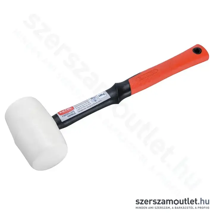 EXTOL Gumikalapács üvegszálas nyéllel 60mm/0,48kg