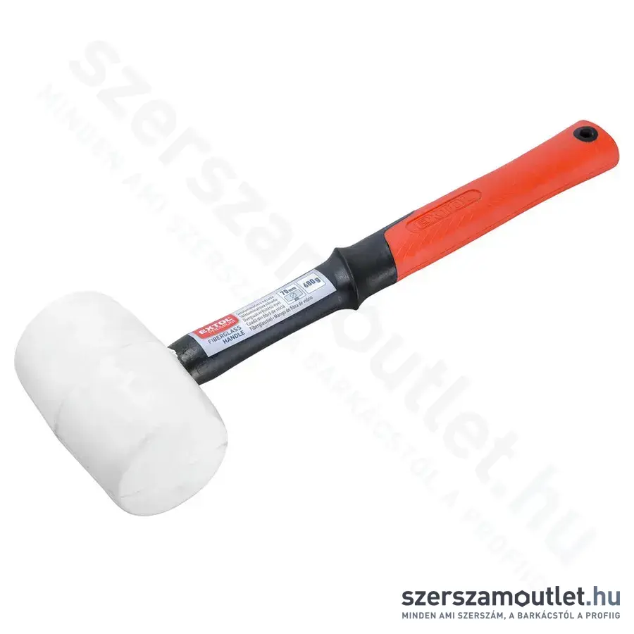 EXTOL Gumikalapács üvegszálas nyéllel 70mm/0,68kg