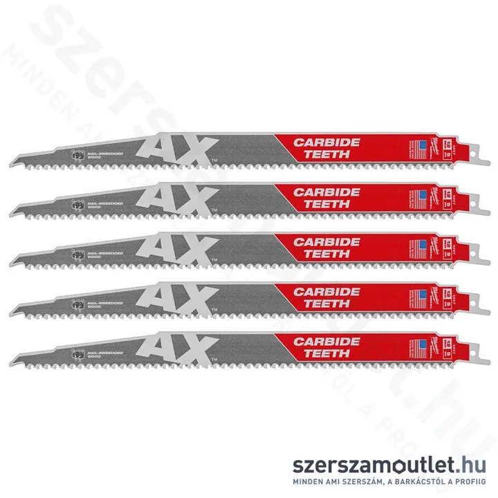 MILWAUKEE AX CARBIDE orrfűrészlap TCT AX 300mm (5db) (48005527)