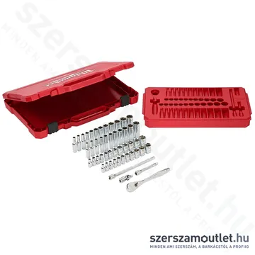 MILWAUKEE Racsnis dugókulcs készlet 50 részes 1/4" (5-15mm)