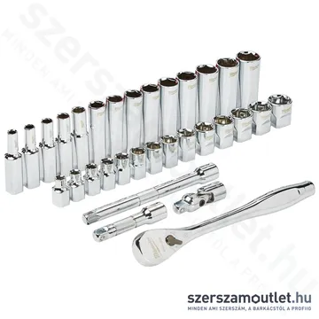 MILWAUKEE Racsnis dugókulcs készlet 32 részes 3/8" (6-19mm) (4932464945)
