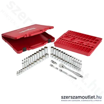 MILWAUKEE Racsnis dugókulcs készlet 56 részes 3/8" (6-19mm) (4932464946)