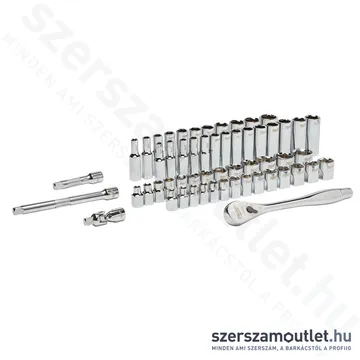 MILWAUKEE Racsnis dugókulcs készlet 56 részes 3/8" (6-19mm) (4932464946)