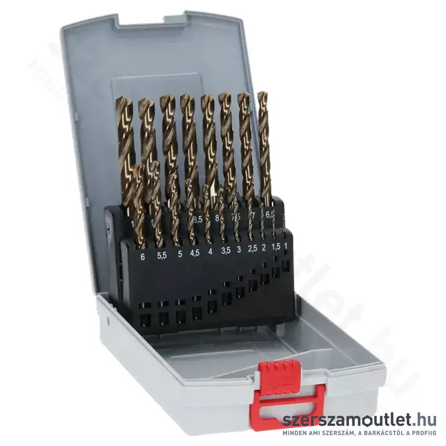 BOSCH HSS-Co Pro Box fémfúró készlet (19db, 1,0-10,0mm)