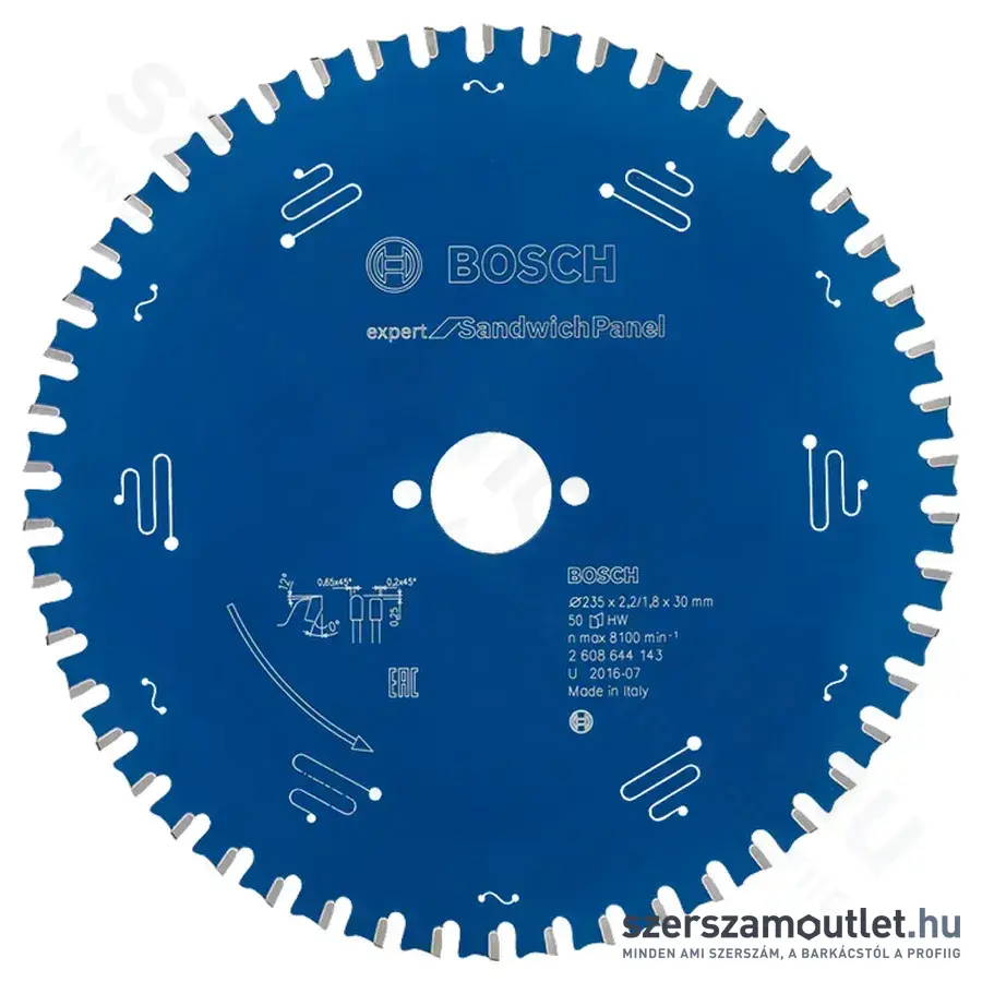 BOSCH Expert for SandwichPanel körfűrészlap 235x2,2/1,8x30mm 50 fog