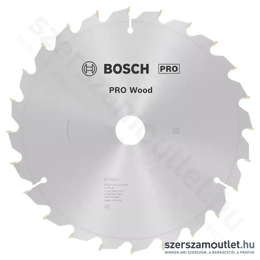 BOSCH Optiline Wood körfűrészlap leszabó és gérvágó fűrészekhez, 254x2,0/1,4x30mm 24 fog