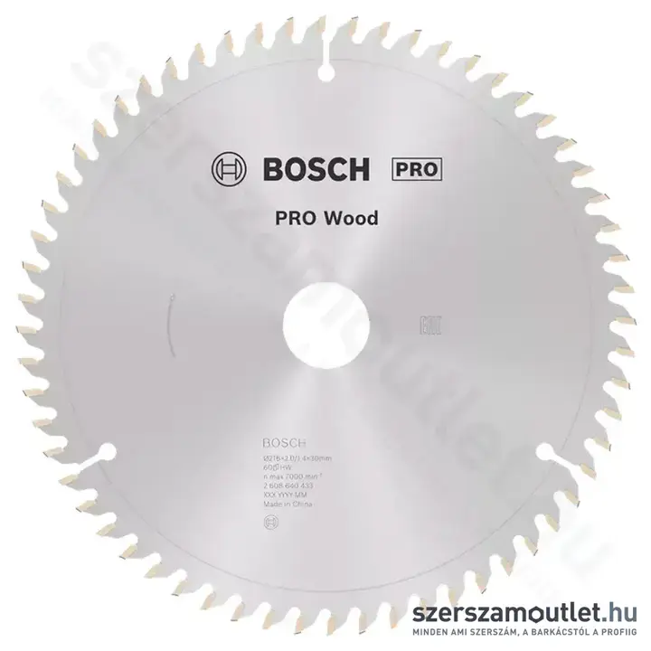 BOSCH Optiline Wood körfűrészlap leszabó és gérvágó fűrészekhez, 216x2,0/1,4x30mm 60 fog