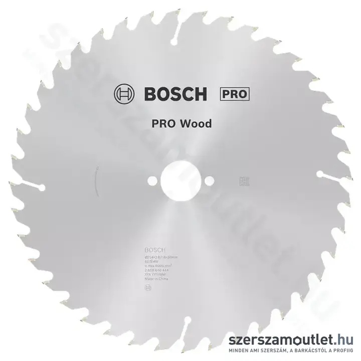BOSCH Optiline Wood körfűrészlap leszabó és gérvágó fűrészekhez, 254x2,8/1,8x30mm 60 fog