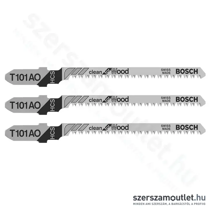 BOSCH T 101 AO Clean for Wood szúrófűrészlap 3db (2608630559)