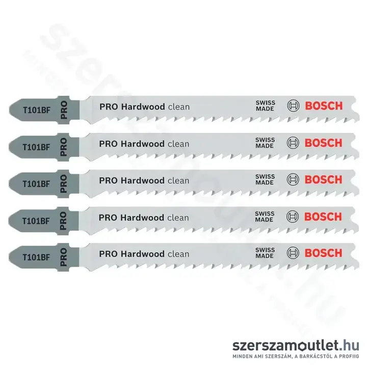 BOSCH T 101 BF Clean for Hard Wood szúrófűrészlap [5db/csomag] (2608634234)