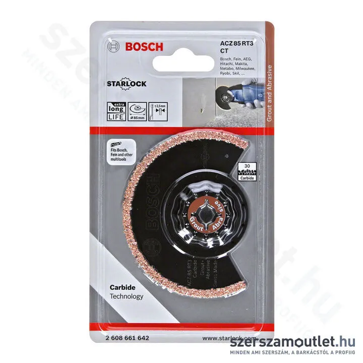 BOSCH ACZ 85 RT3 karbid szegmens fűrészlap 85mm | habarcs+abrazív [1db/blstr] (2608661642)