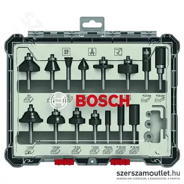 BOSCH 15 részes vegyes marószár készlet 6 mm-es szárral (2607017471)
