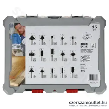 BOSCH 15 részes vegyes marószár készlet 6 mm-es szárral (2607017471)