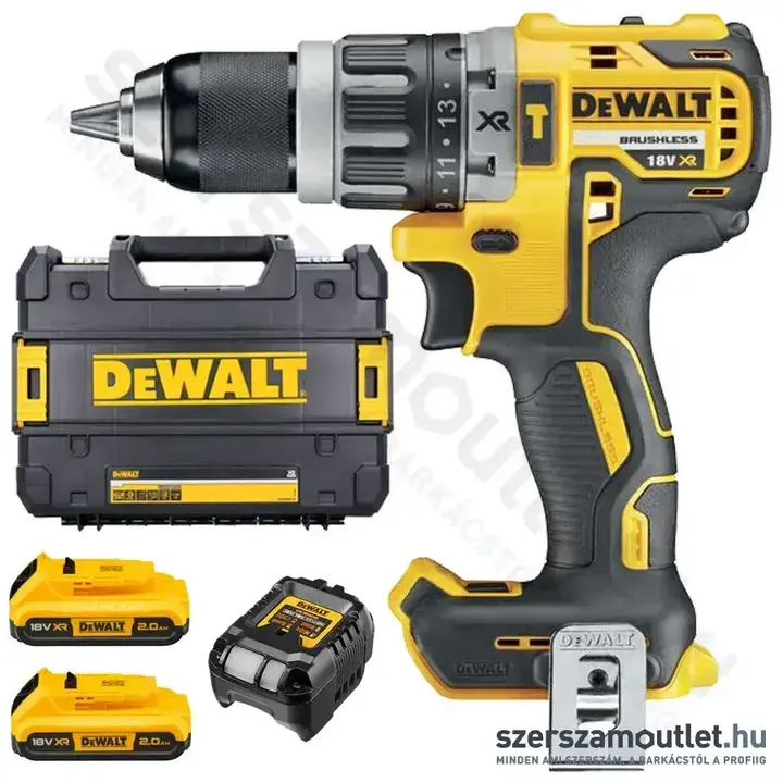 DEWALT DCD796D2-QW 18V XR Akkus ütvefúró-csavarozó TSTAK kofferben (460W/70Nm) (2x2,0Ah/18V)