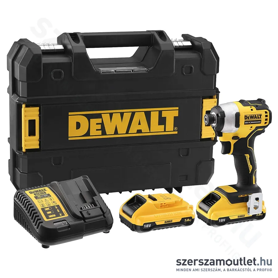DEWALT DCF809L2T-QW Szénkefementes akkus ütvecsavarozó TSTAK kofferben (1/4