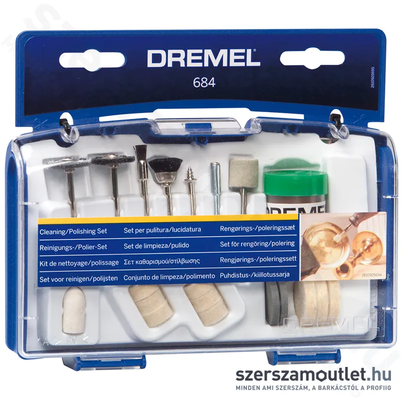 DREMEL Tisztító és polírozó készlet 20 részes (684) (26150684JA)