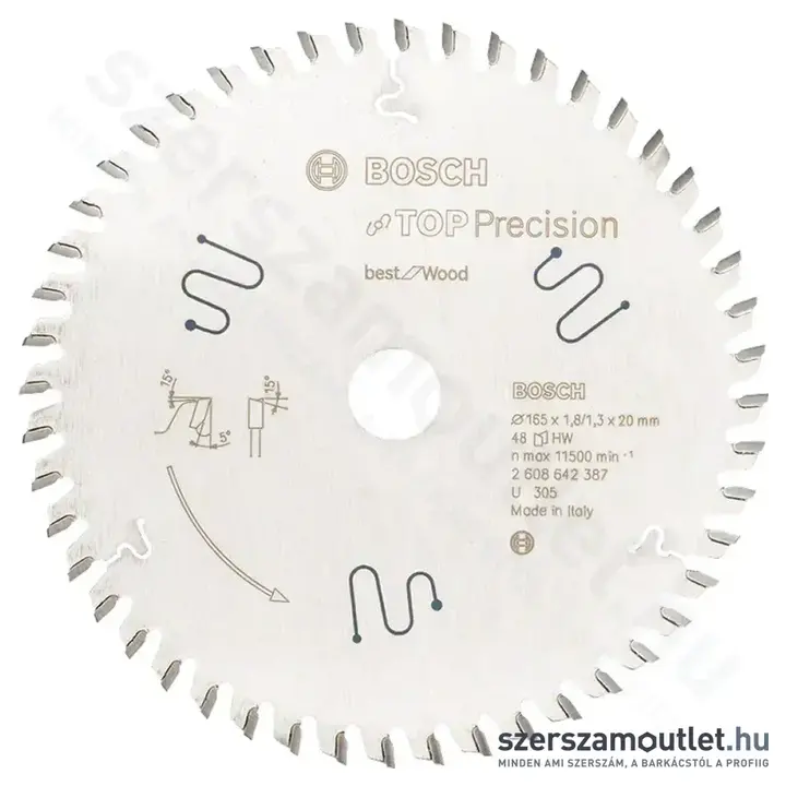 BOSCH Top Precision Best for Multi Material körfűrészlap 165x1,8/1,3x20mm (2608642387)