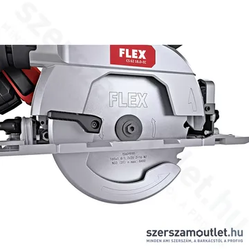 FLEX CS 62 18.0-EC/5,0 Ah Akkus körfűrész, L-BOXX 165mm (2x5,0Ah/18V) (454.028)