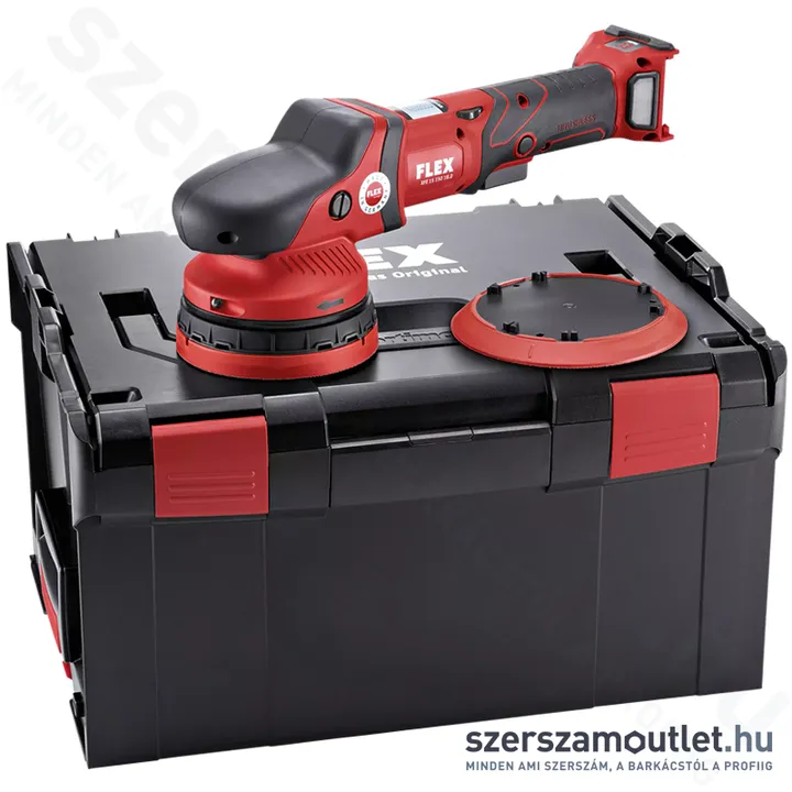 FLEX XFE 15 150 18.0-EC Akkus polírozó, L-BOXX (18V/160mm) (Akku és töltő nélkül!) (459.089)