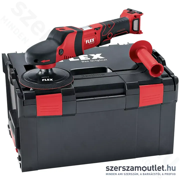 FLEX PE 150 18.0-EC Akkus polírozó, L-BOXX (18V/160mm) (Akku és töltő nélkül!) (459.062)