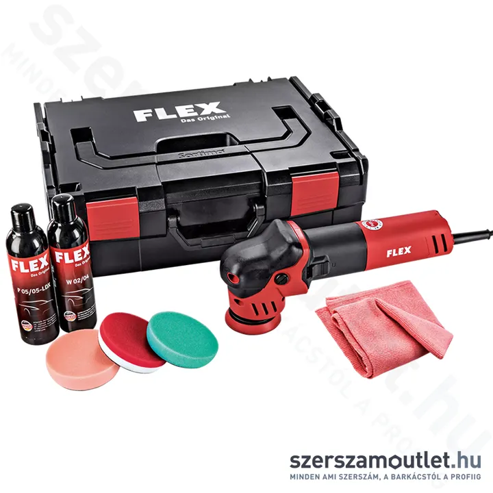 FLEX XFE 7-12 80 Polírozógép, L-BOXX (700W/80mm) (447.137)
