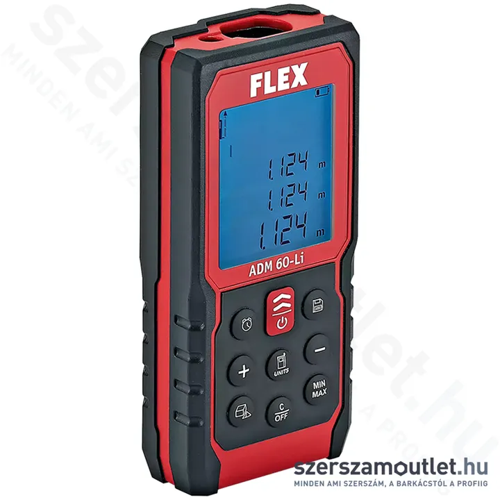 FLEX ADM 60-Li Lézeres távolság és terület mérő 60m (447.862)