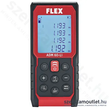 FLEX ADM 60-Li Lézeres távolság és terület mérő 60m (447.862)