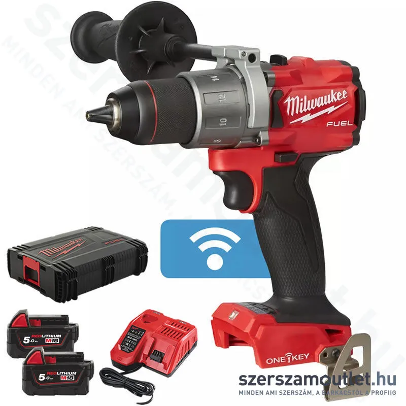 MILWAUKEE M18 ONEDD2-502X Akkus szénkefementes fúró-csavarozó HD kofferben (2x5,0Ah/18V)