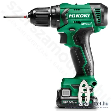 HIKOKI DS12DA-2,5AH Akkus fúró-csavarbehajtó kofferben (2x2,5Ah/12V)