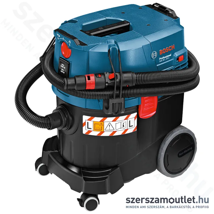 BOSCH GAS 35 L SFC Ipari száraz-nedves porszívó, félautomata szűrőtisztitású (1200W/35l) (06019C3000