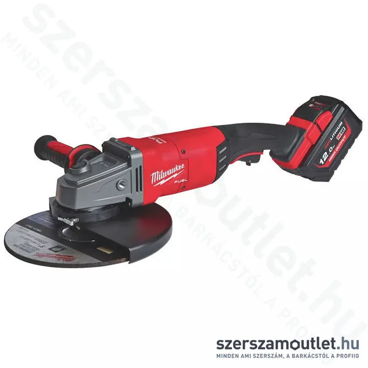 MILWAUKEE M18 FLAG230XPDB-121C Akkus szénkefementes sarokcsiszoló 230mm, kofferben (12,0Ah/18V)