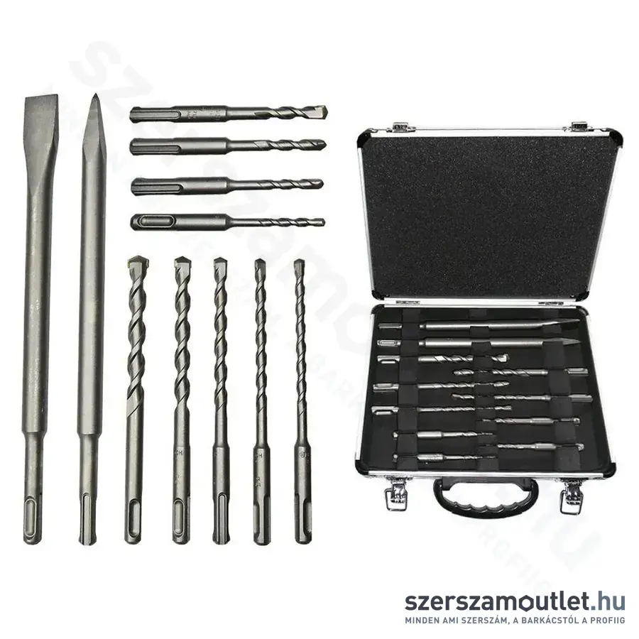 BOSCH SDS-Plus kalapácsfúró 11 db-os vegyes készlet alumínium kofferben (2608578765)