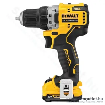 DEWALT DCD701D2-QW Akkus szénkefementes fúró-csavarbehajtó TSTAK kofferben (57,5Nm/2x2,0Ah/12V)