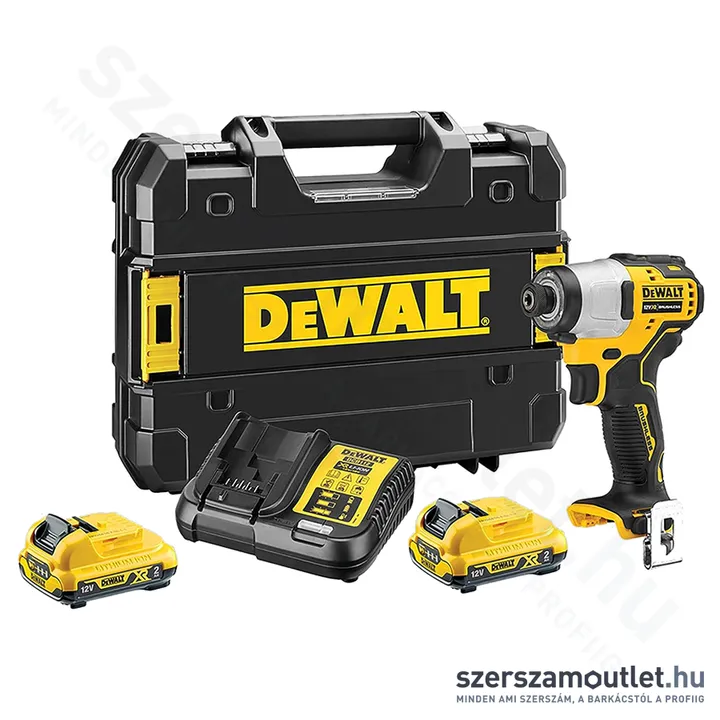 DEWALT DCF801D2-QW Akkus ütvecsavarozó TSTAK kofferben (163Nm/2x2,0Ah/12V)