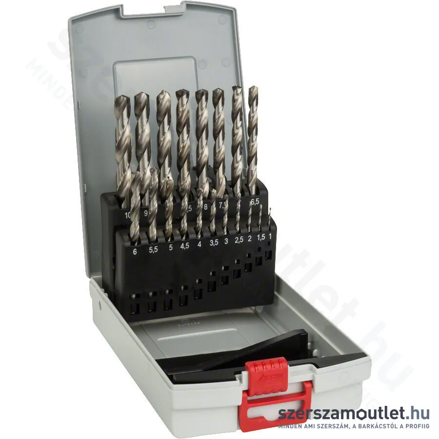 BOSCH HSS-G Pro Box fémfúró készlet (19db, 1,0-10,0 mm)