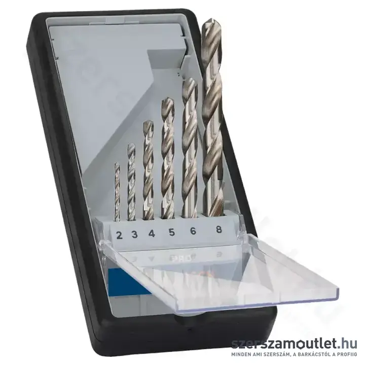 BOSCH HSS-G Robust Line fémfúró készlet (6db, 2,0-8,0mm)