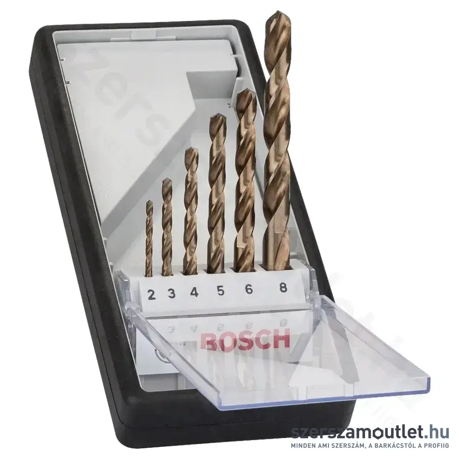 BOSCH HSS-Co Robust Line fémfúró készlet (6db, 2,0-8,0mm)